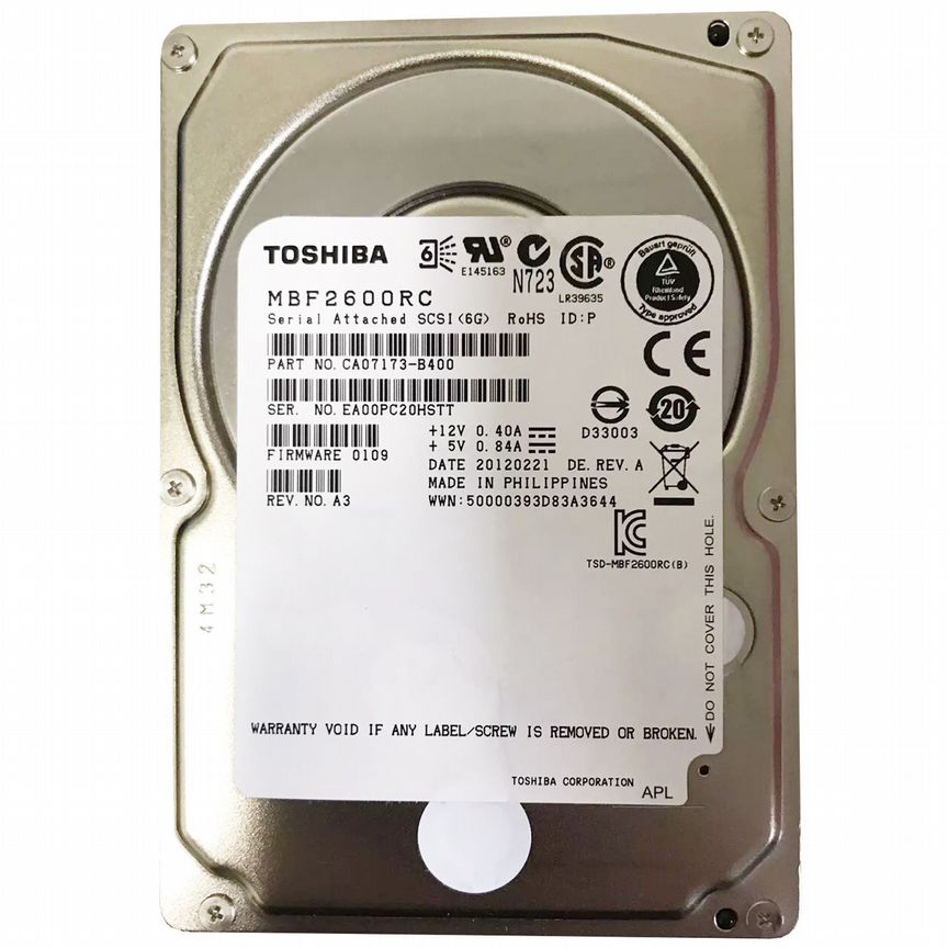 [MBF2600RC] Жесткий Диск Toshiba 600gb Mbf2600rc