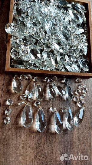 Подвески для люстры, хрусталь, капли, шары