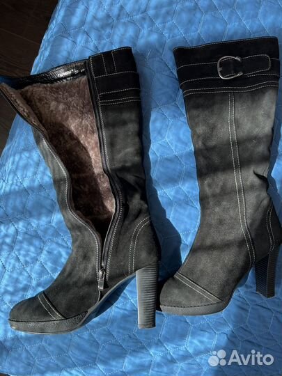 Сапоги женские 40 размер кожаные
