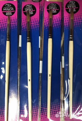 Кисть соболь, кисть для наращивания ногтей