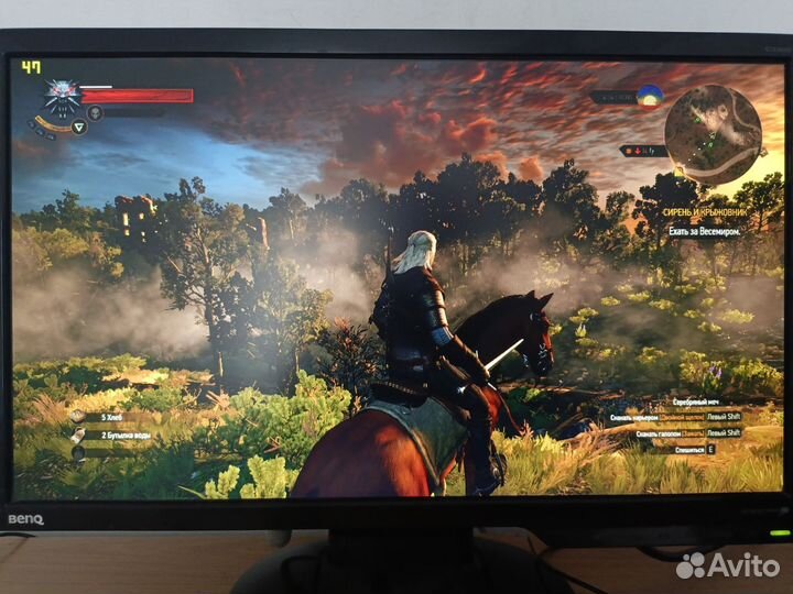 Игровой компьютер с монитором