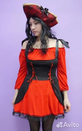 Костюм пиратка, аксессуары, треуголка, шпага