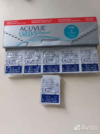 Линзы контактные acuvue oasys однодневные