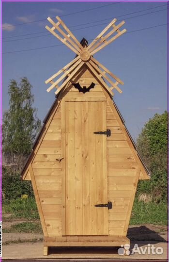 Дачный туалет с лебедем VEM