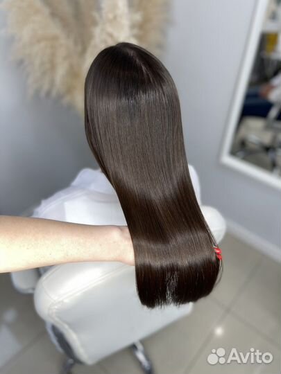 Кератиновое выпрямление волос