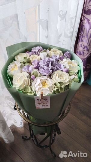 Съедобный букет, букет из зефирных цветов