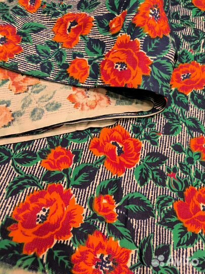 Ткань хлопок СССР винтаж 6.0 м