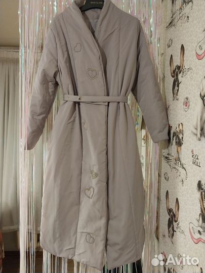 Пуховик одеяло кимоно зимнее 44р