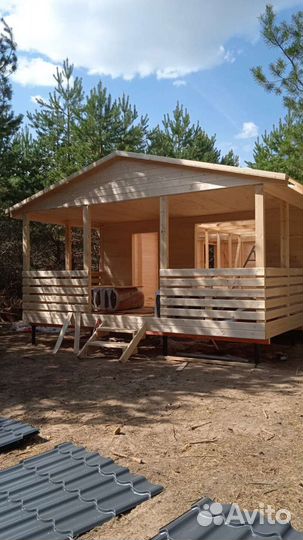 Хозблок дачный дом 12х6м