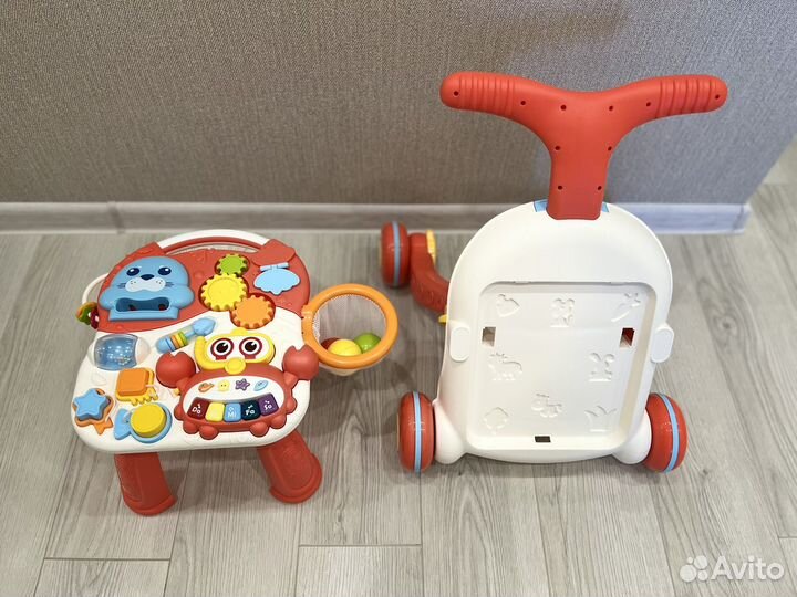 Игрушка ходунки + столик, новый