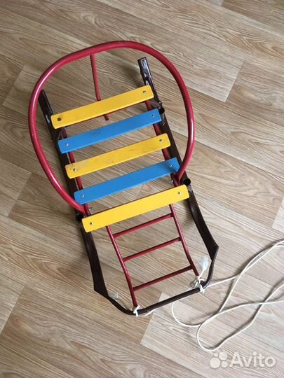 Санки на веревке