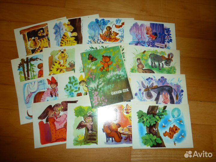 Комплект Набор открыток Винни-Пух Полный 1970