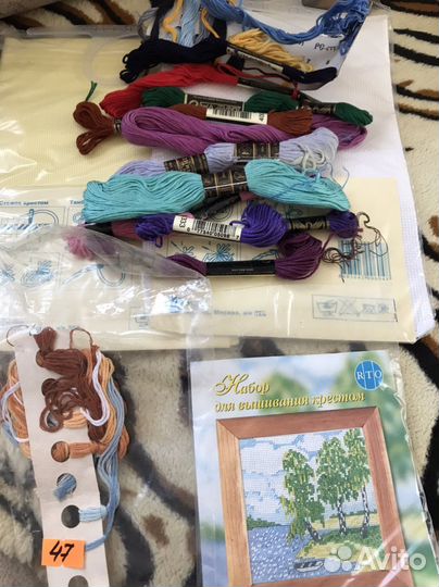 Мулине доя вышивания, салфетки