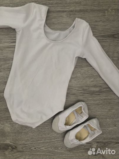 Купальник гимнастический + чешки