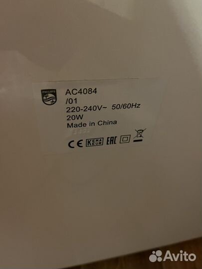 Мойка воздуха (увлажнитель) phillips ac4084/01