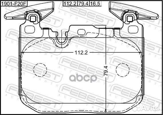 Колодки тормозные передние 1901F20F Febest