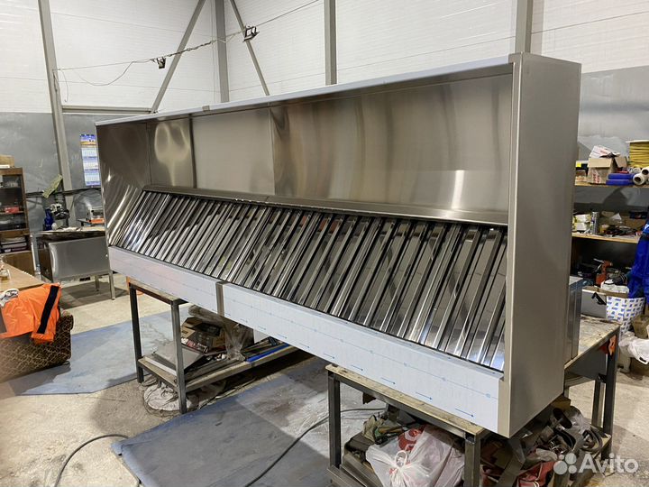 Вытяжной зонт пристенный тип 3