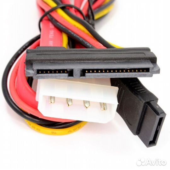 Кабель Combo SATA Cablexpert, molex+SATA/SATA 2шт