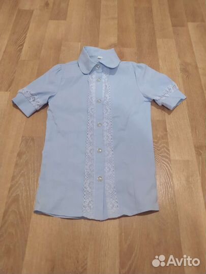 Школьные блузки 122 пакетом + Сарафан в подарок