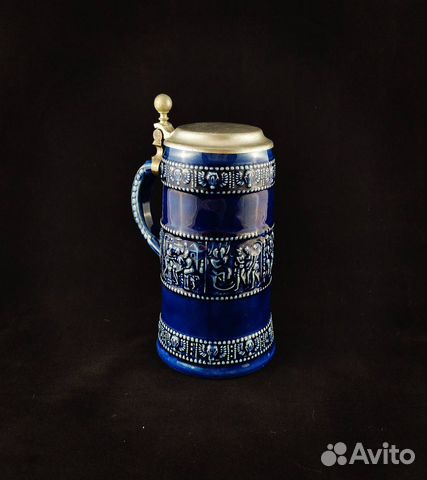 Немецкая пивная кружка с крышкой 1985 год