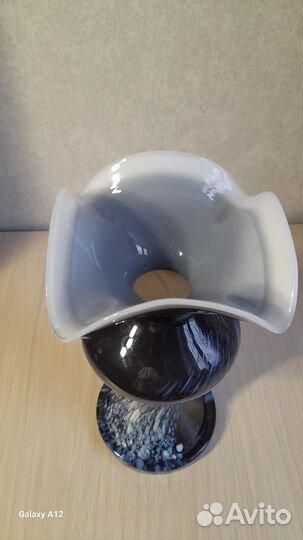 Ваза цветное многослойное стекло СССР