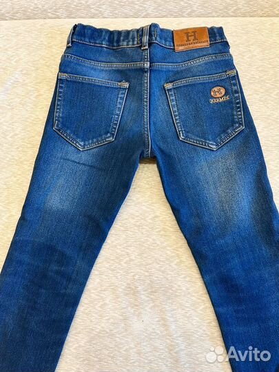 Джинсы утепленные для ребенка 11 лет