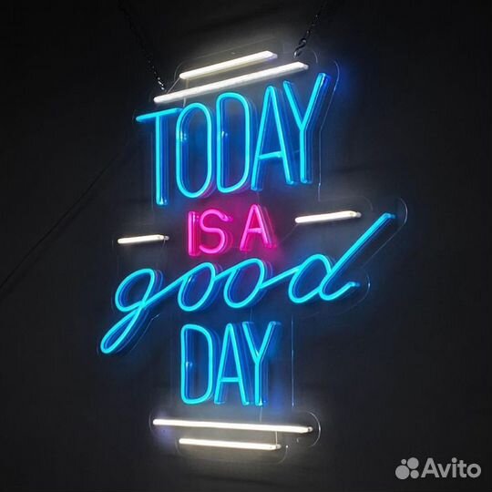 Неоновая яркая вывеска