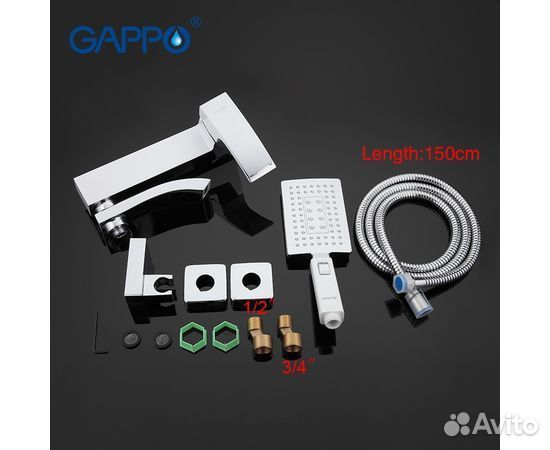 Смеситель для ванны gappo G3207-8