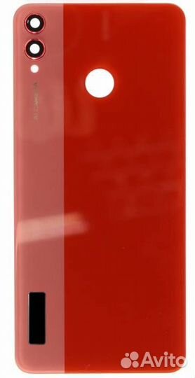 Задняя крышка для Honor 8X Красная (со стеклом кам