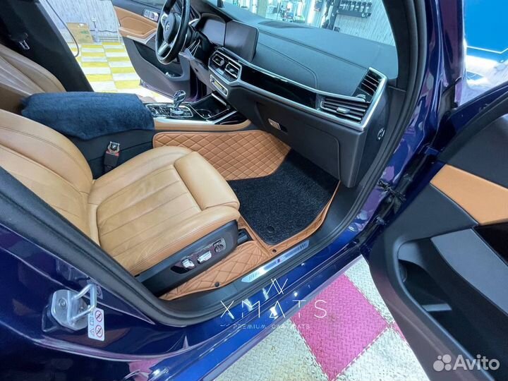 3D коврики из экокожи для BMW X7 (G07)