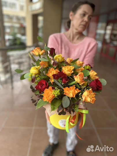 Шляпные коробки с цветами