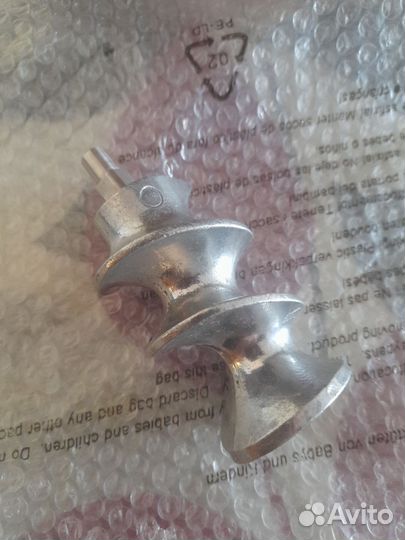 Шнек мясорубки Zelmer, под односторонний нож