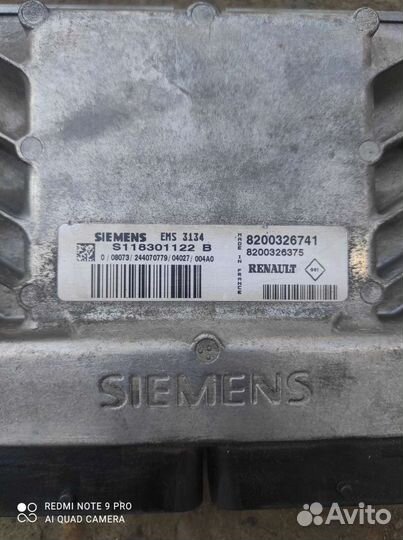 Эбу Renault Clio 2 1.6 K4M