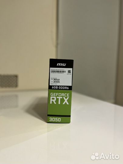 Видеокарта Nvidia MSI RTX 3050 ventus 2x 6GB