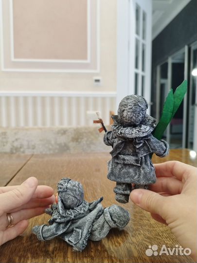 Елочные игрушки из ваты