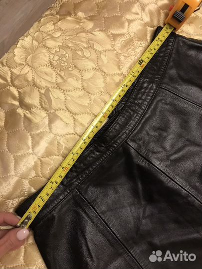 Юбка кожаная