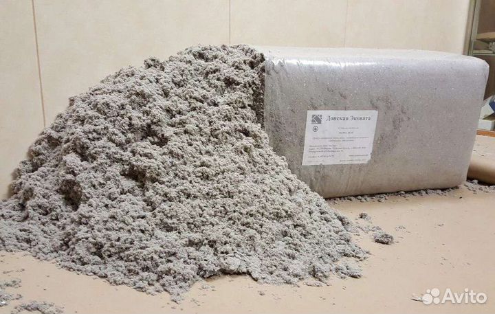 Утепление эковатой