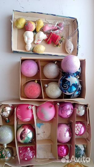 Новогодние ёлочные игрушки СССР