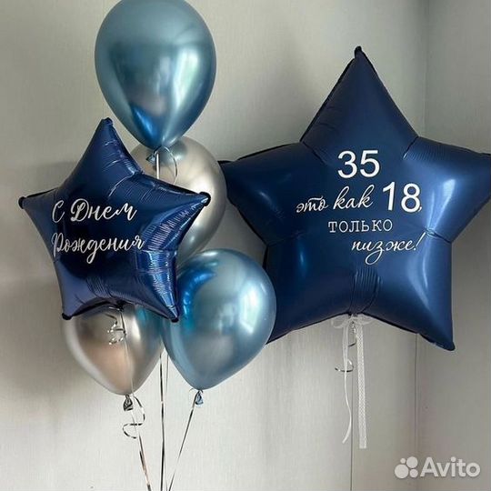 Гелиевые воздушные шары с доставкой мужчине