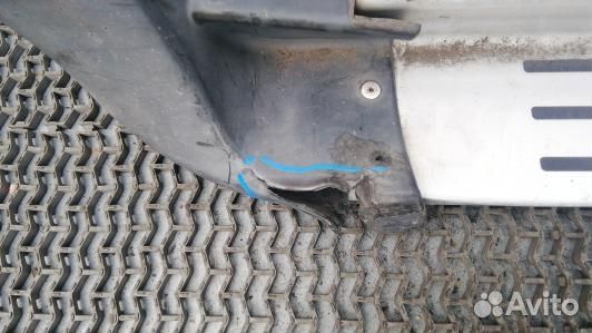 Подножка внешняя декоративная hyundai santa FE 2