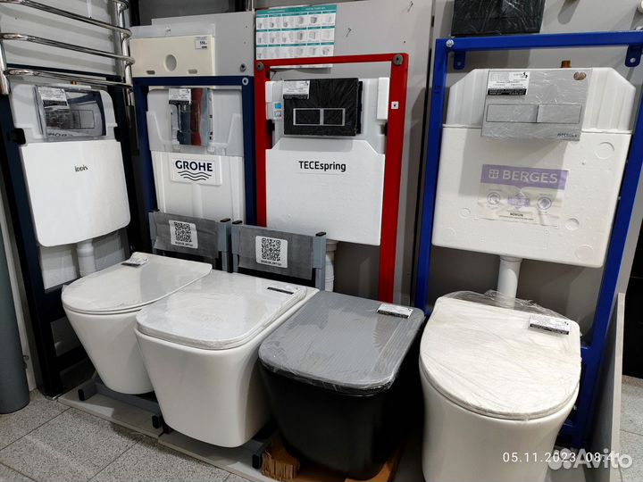 Инсталляция grohe, tece, cersanit, iddis, иддис