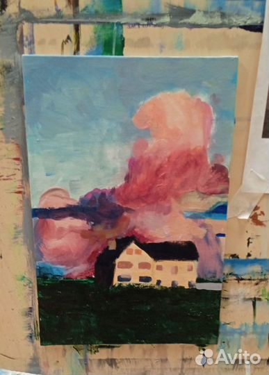 Картина акрилом на холсте