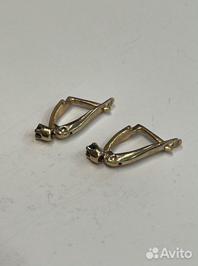 Золотые серьги 585 пробы