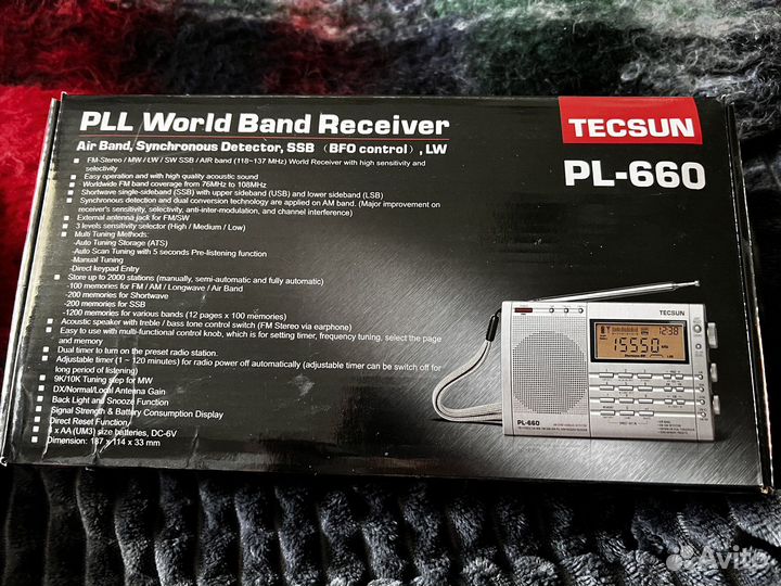 Радиоприемник Tecsun PL-660 черный