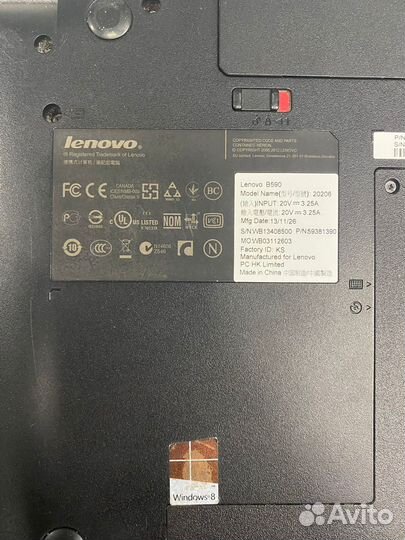 Ноутбук Lenovo B590