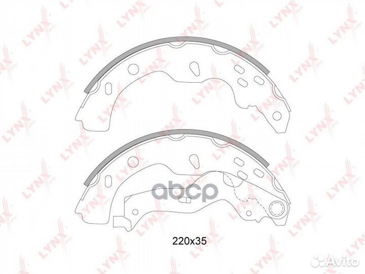 Колодки тормозные барабанные зад BS7304 LYN