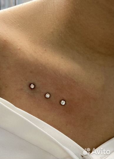 Микродермал, пирсинг