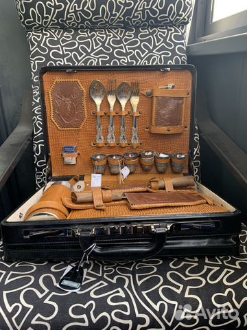 Набор подарочный в кейсе. Набор для барбекю люкс