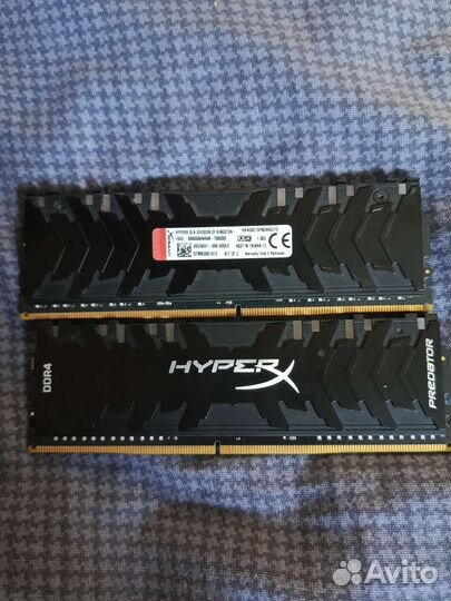 Оперативная память ddr4 hyperx fury 16gb