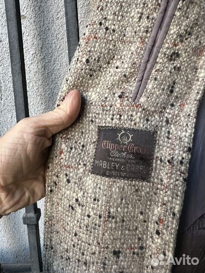Пальто твидовое clipper craft made in usa винтаж